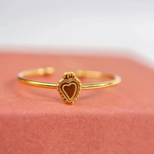 Bague réglable coeur ex-voto - Adorabili Paris