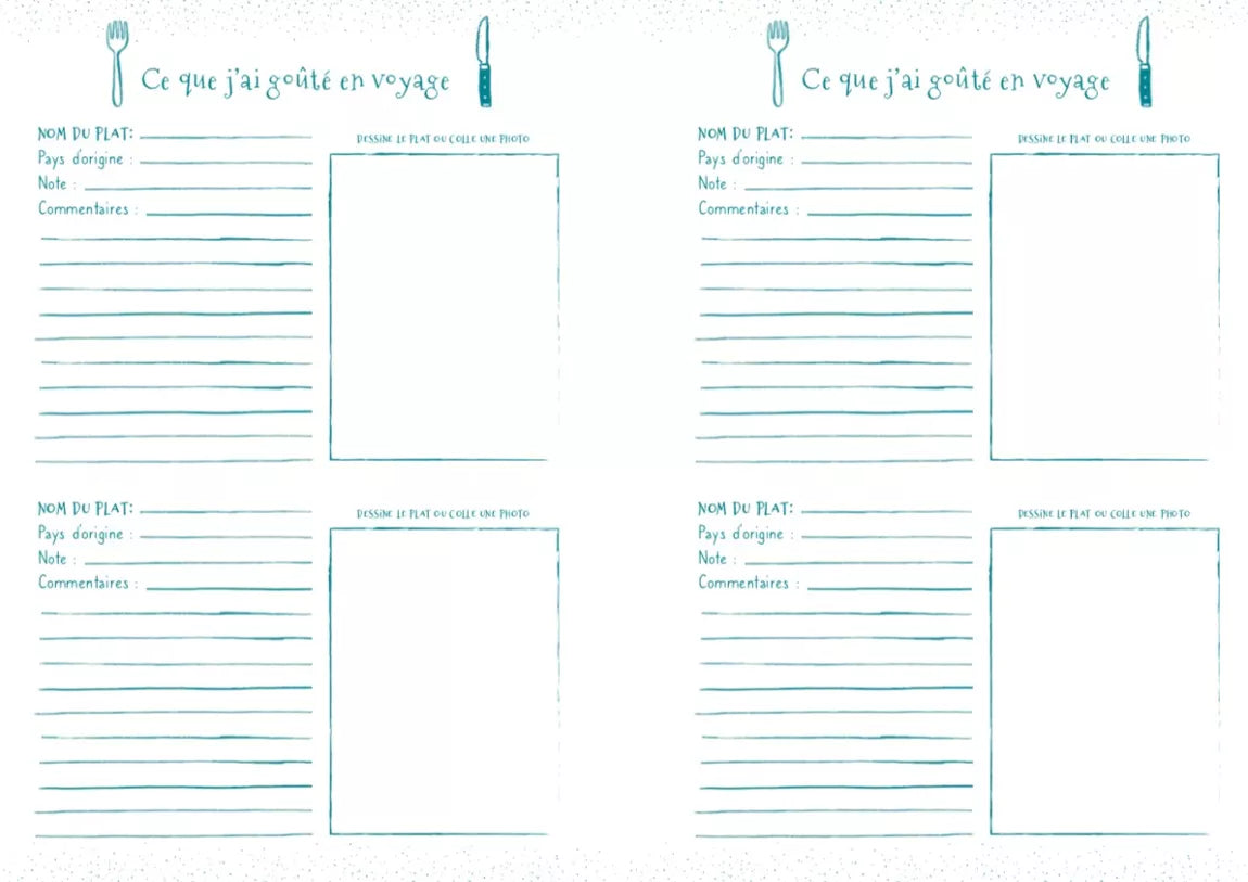 Voyages, Journal d'aventures - Aventura