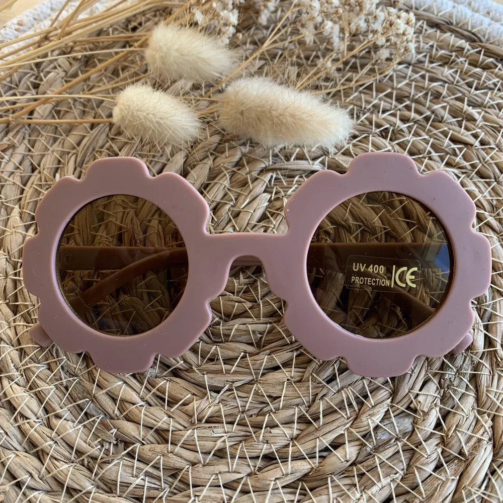 Lunettes de soleil Fleurs violine mat - J'adore Maman