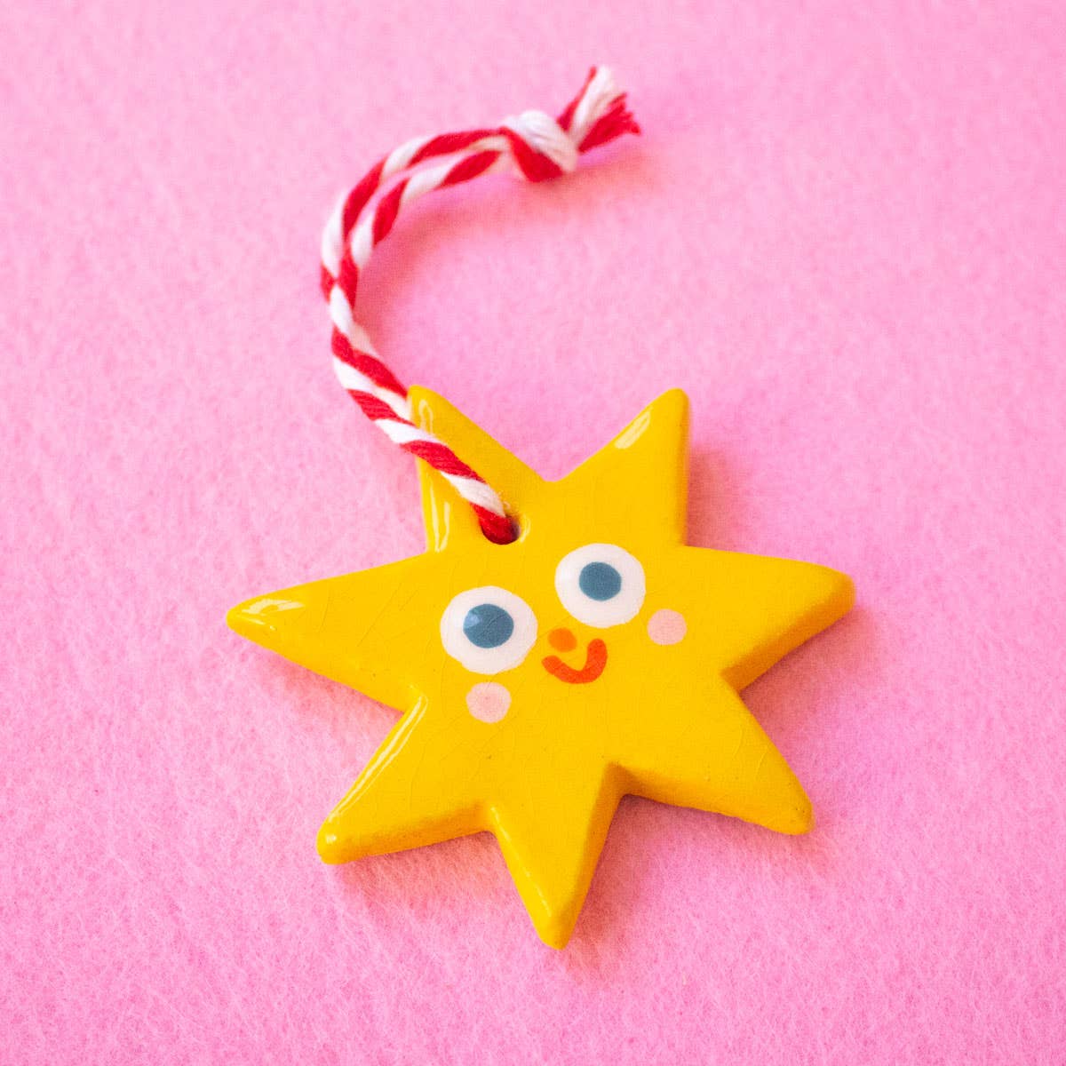 Petite Étoile / Ornements Suspendus en Céramique