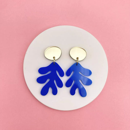Boucles d'oreilles Hariette Bleu - Studio Annette