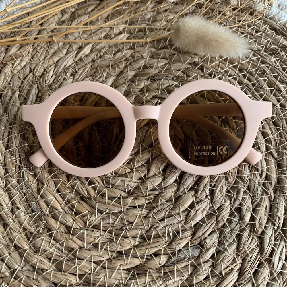 Lunettes de soleil enfant rose clair - J'adore Maman
