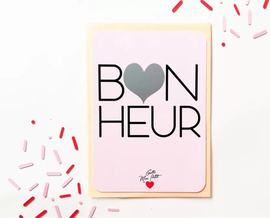 Carte à gratter "Bonheur" annonce grossesse - Pamela Loops