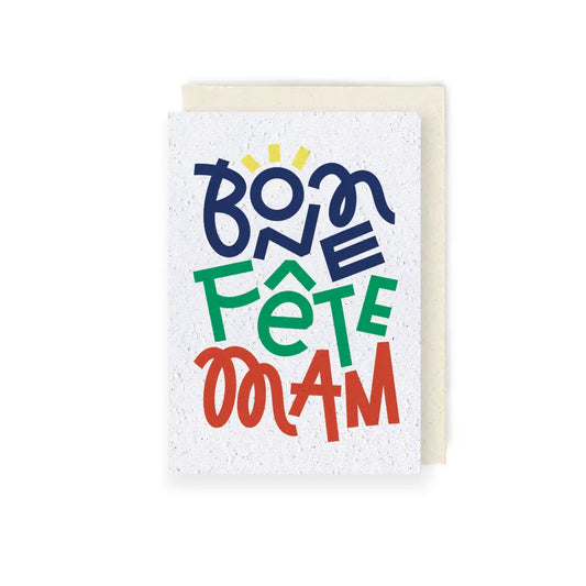 Carte à planter Bonne fête mam - Papier Fleur