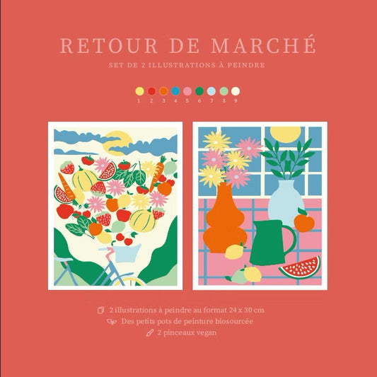 Set peinture Retour de marché - Salut Irène