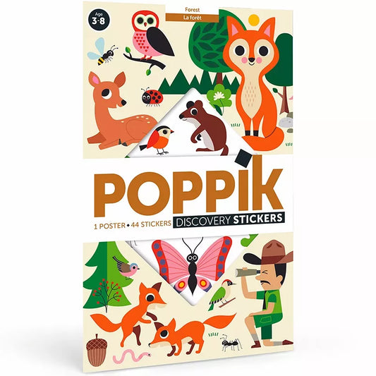 Poster en stickers foret / activité éducative - Poppik