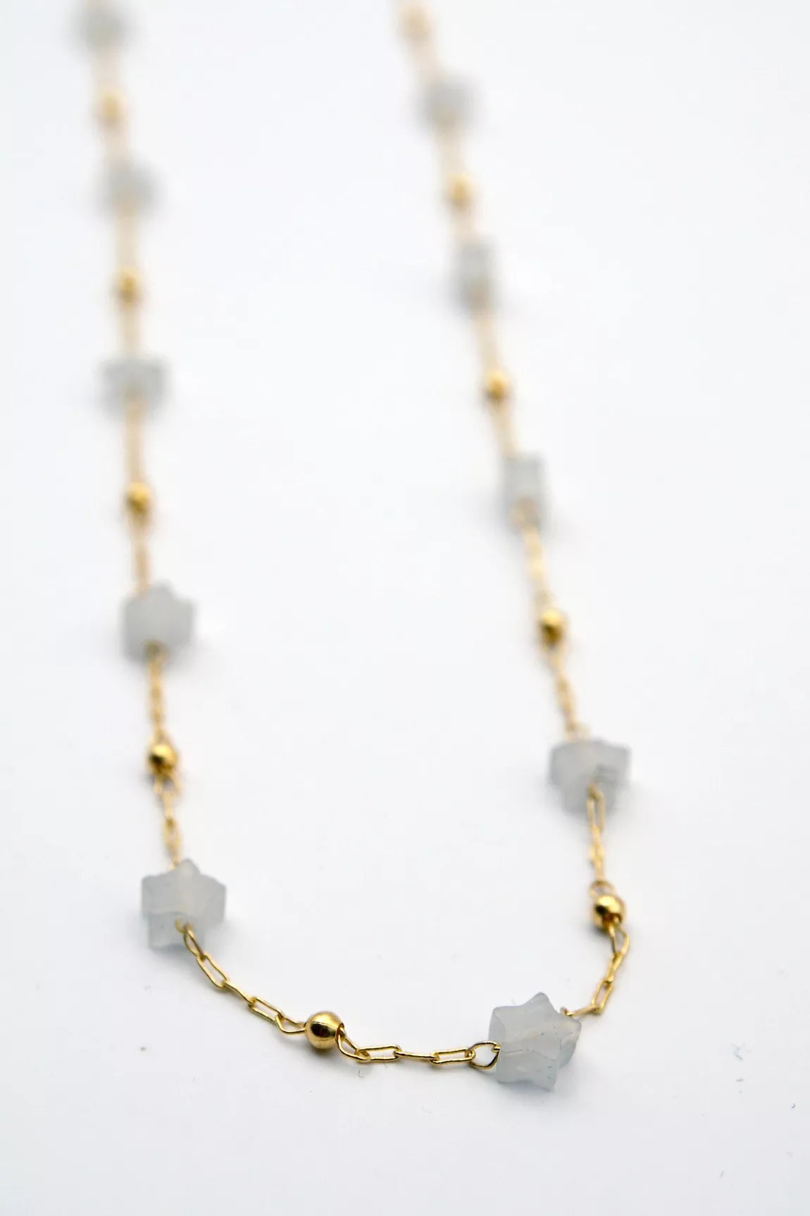 Collier Stone Star Blanc - Adorabili Paris