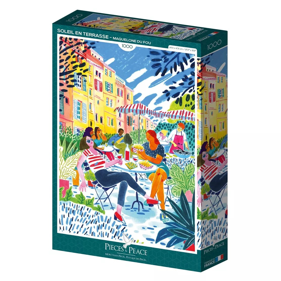 Puzzle 1000p Soleil en terrasse- Pieces and Peace