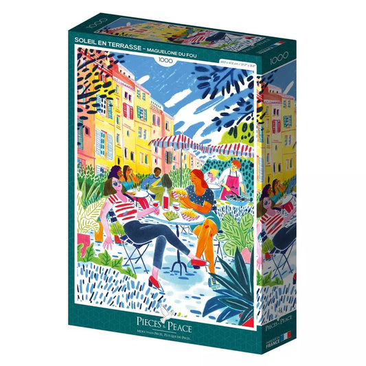 Puzzle 1000p Soleil en terrasse- Pieces and Peace