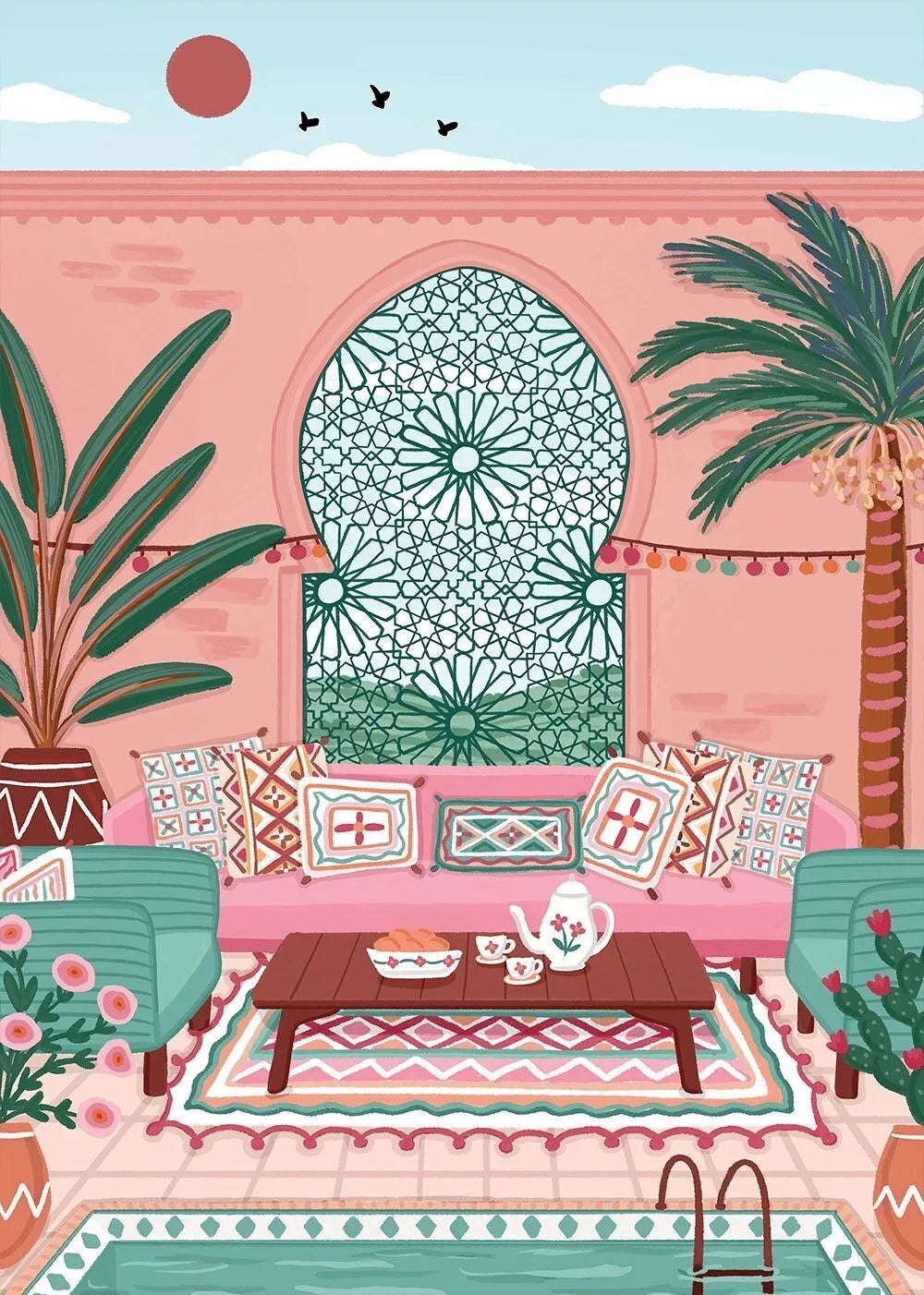 Puzzle 500p Morocco Hotel- Pieces and Peace
