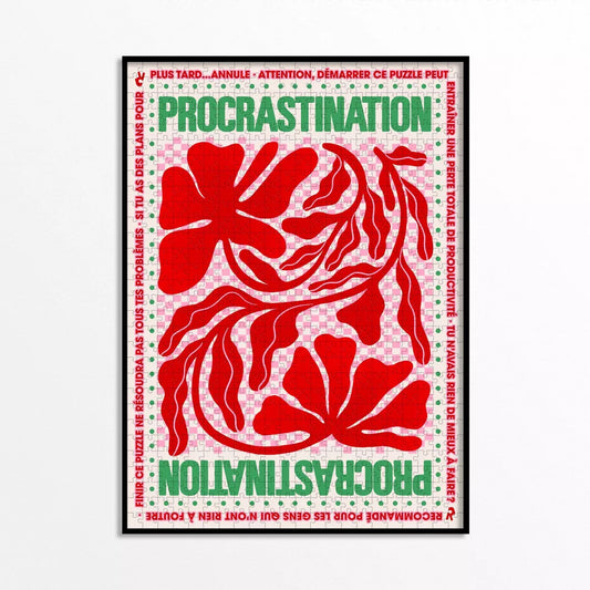 Puzzle 1000 pièces - Procrastination - Piece & Love