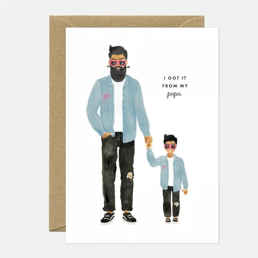 A6 Carte Papa et fils - All the ways to say