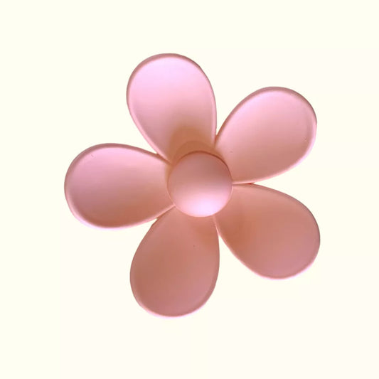 Pince a cheveux fleur rose poudré - Agathe and coco