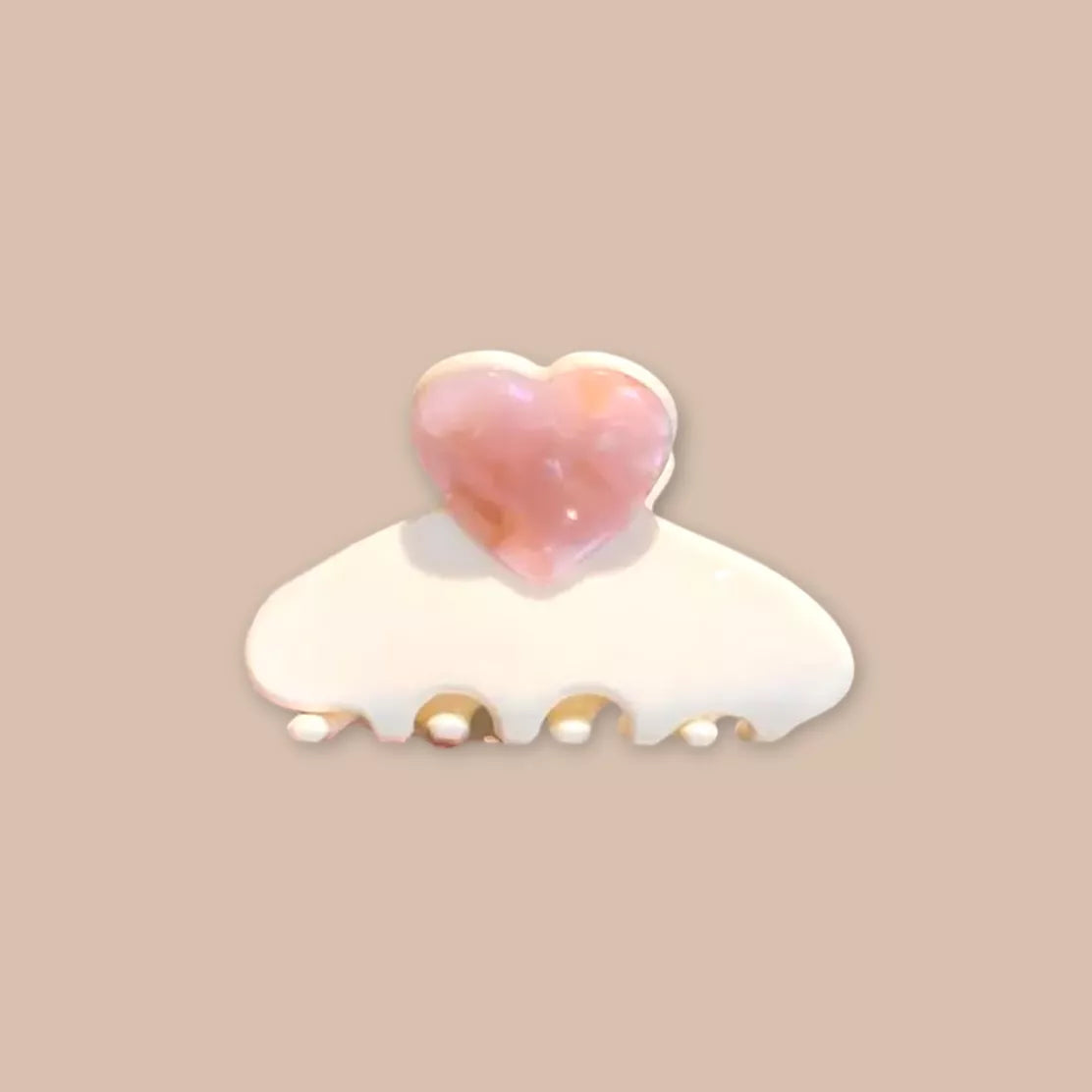 Pince coeur écru - Agathe and coco