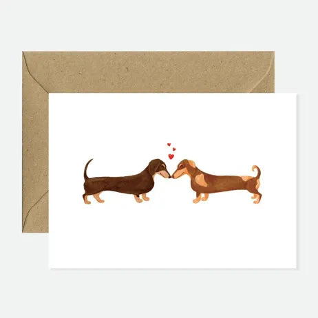 A6 Carte Dachshunds Lovers - All the ways to say