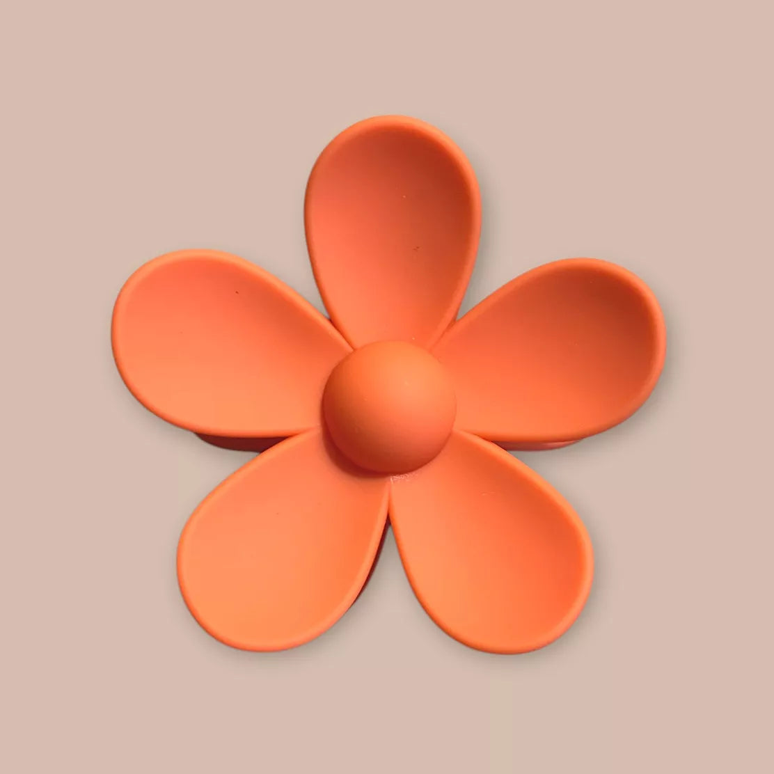 Pince a cheveux fleur corail - Agathe and coco