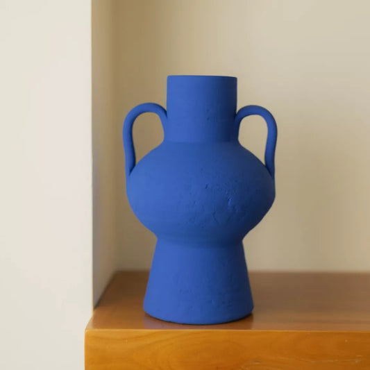 vase céramique fait main bleu
