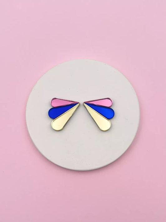 Boucles d'oreilles Puces Miroirs Armance - Studio Annette