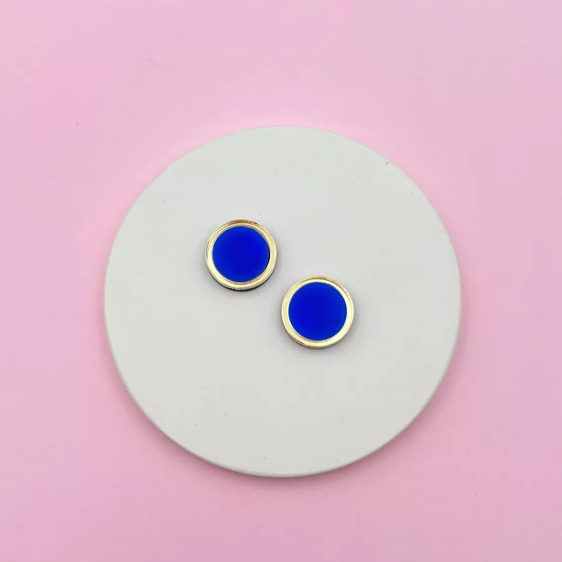 Boucles d'oreilles Puces Rondes Cercle Or - Studio Annette