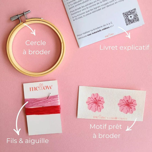 Kit de broderie Sakura niveau débutant Mellow