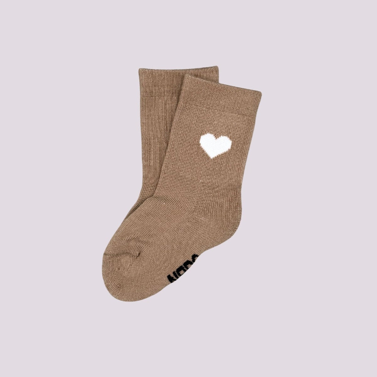 CHAUSSETTES CŒUR BEIGE | KIDS, BABY - NBDC