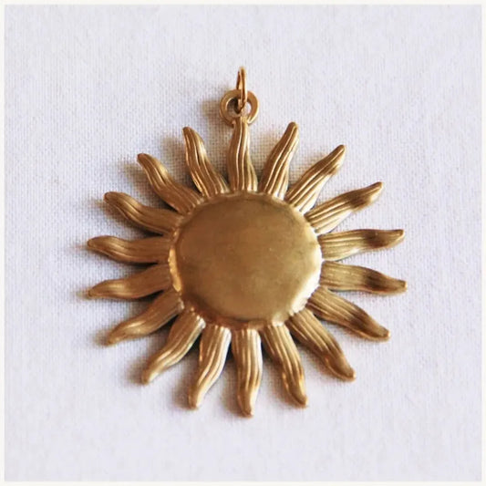 Breloque Soleil XL (pendentif pour collier de perles XL) - Bazou
