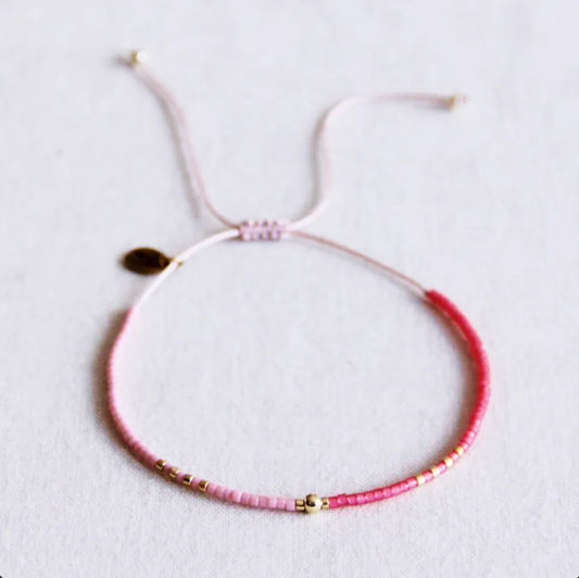 Bracelet Miyuki avec perle dorée - Bazou