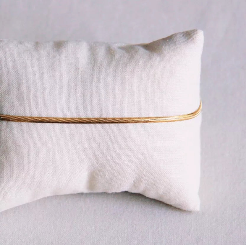 Bracelet de cheville plat serpent - Bazou