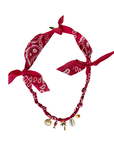 Collier Fuchsia Santa Giulia palmier - Badhnati