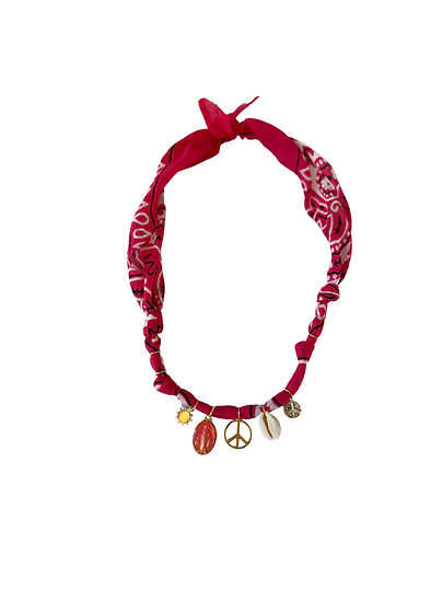 Collier Fuchsia Santa Giulia peace - Badhnati