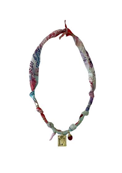 Collier Rose Cosmic Vibes tarot doré - Badhnati