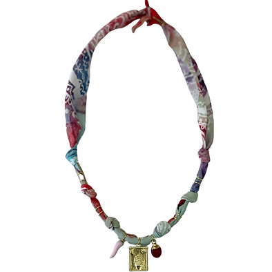 Collier Rose Cosmic Vibes tarot doré - Badhnati