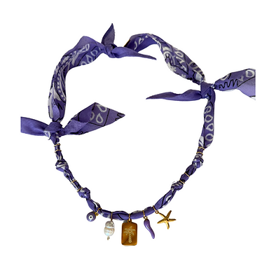 Collier Lilas Santa Giulia palmier carré - Badhnati