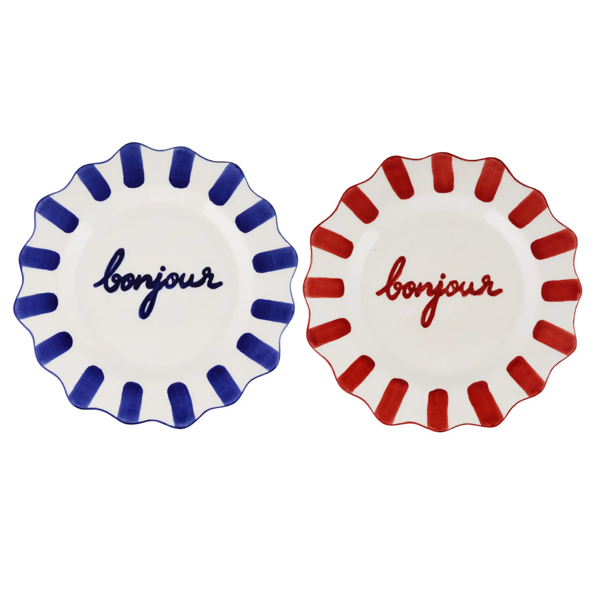 Assiette "Bonjour" - ATELIER PISTACHE