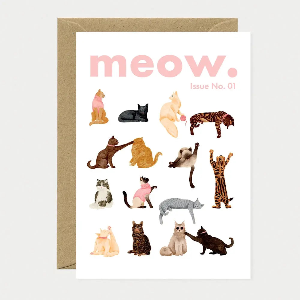 Carte "Meow" - All the ways to say