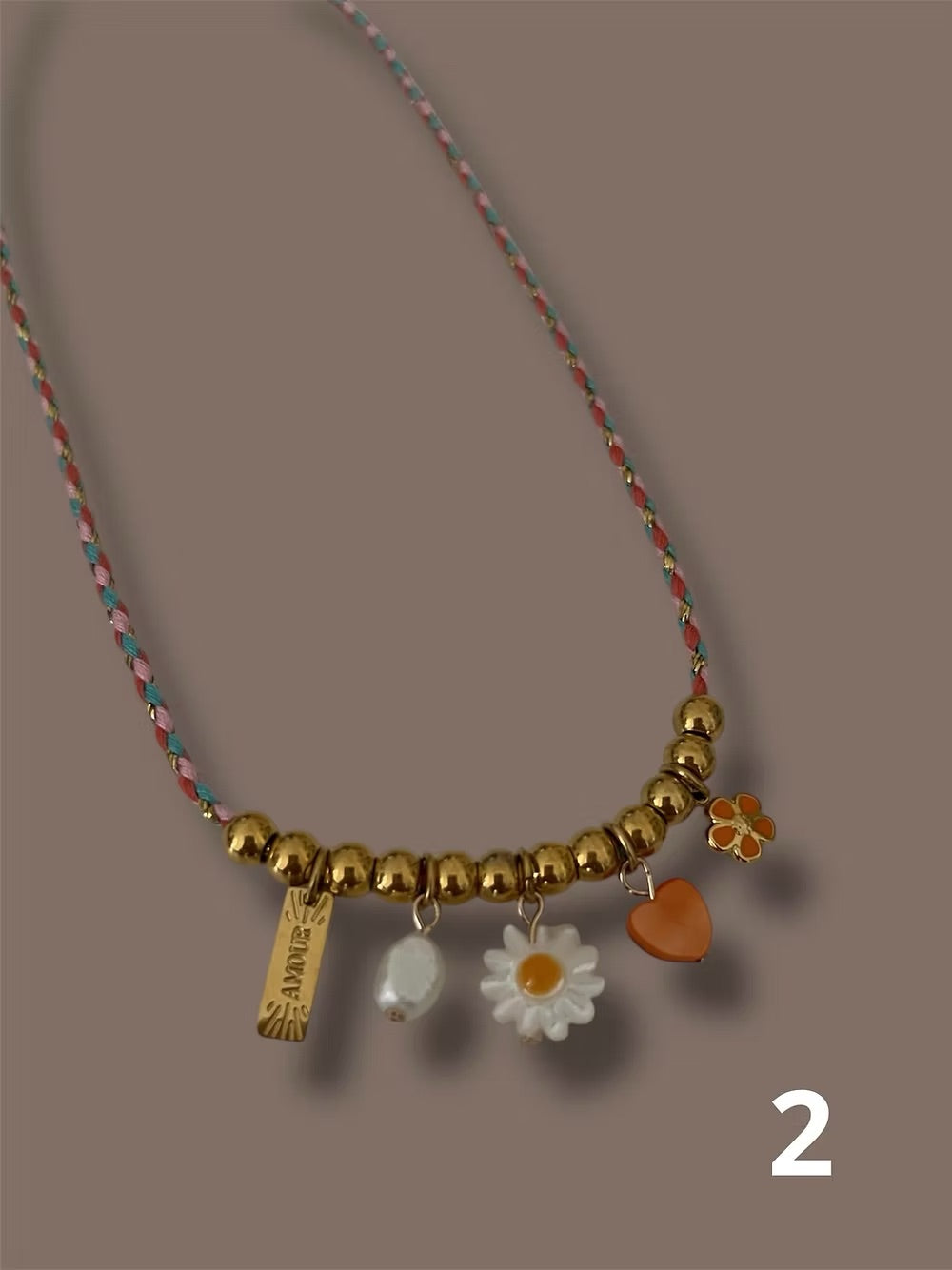 collier cordon tresse atelier bijoux made in France femme été coloré