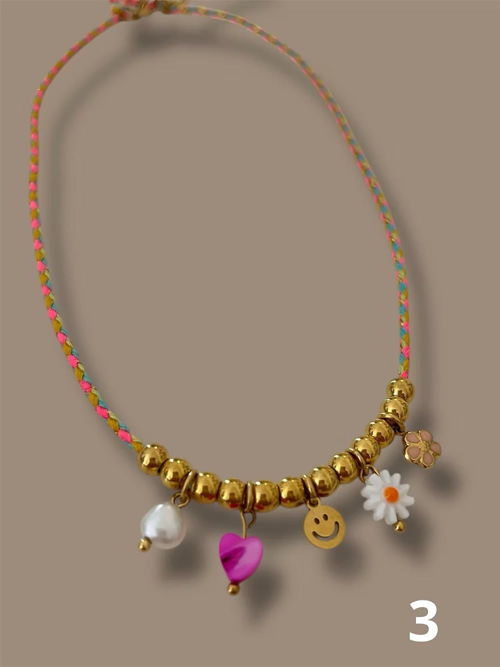 collier cordon tresse atelier bijoux made in France femme été coloré