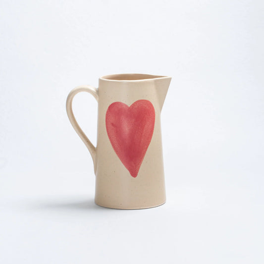 Pichet en grès Cozy Hearts 1.5L - Egg Back Home