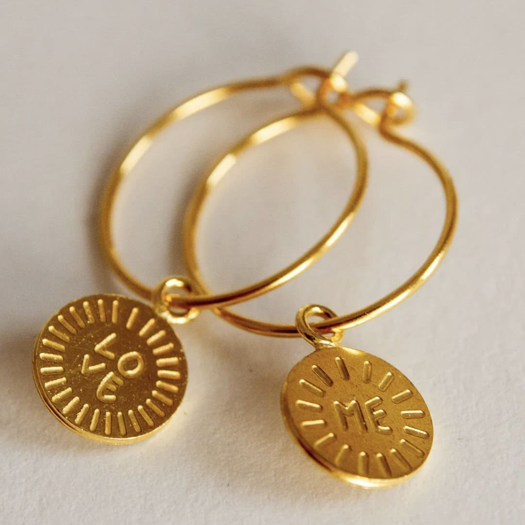 Boucles d'oreilles Créoles Love Me - Adorabili Paris