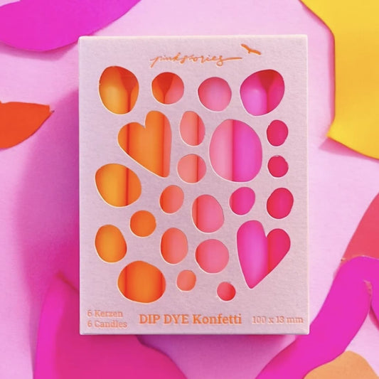 Petite Bougies Dip Dye Konfetti - Pink Stories