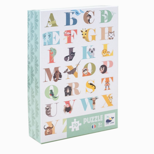 Puzzles pour enfants Abécédaire - Coq en pâte