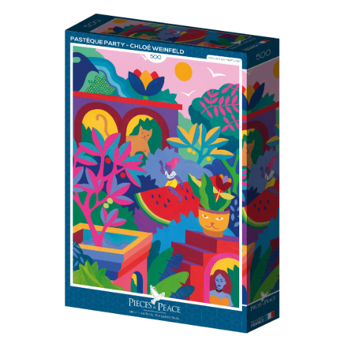 Puzzle 500p Fête de la pastèque- Pieces and Peace