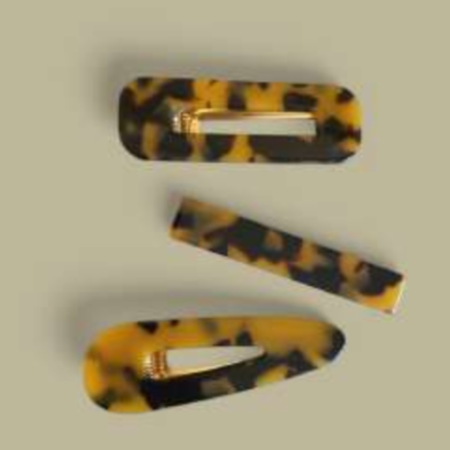 Barrette trio léo foncé - Agathe and Coco