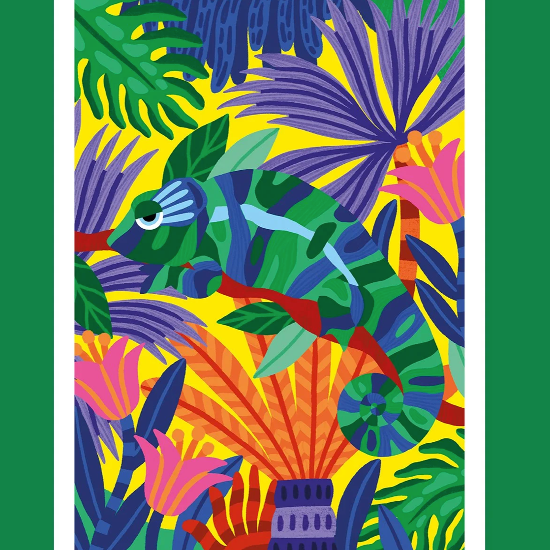 Illustration Caméléon - Piment Martin