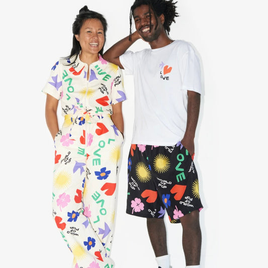 Combinaison World of Pop Symboles en coton biologique adulte