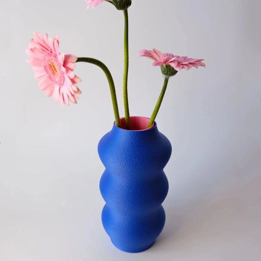 Vase Triptya bleu/rose - Quito