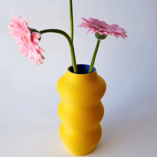 Vase Triptya jaune/bleu - Quito