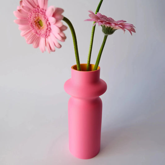 Vase Totem rose/jaune - Quito
