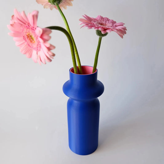 Vase Totem bleu/rose - Quito