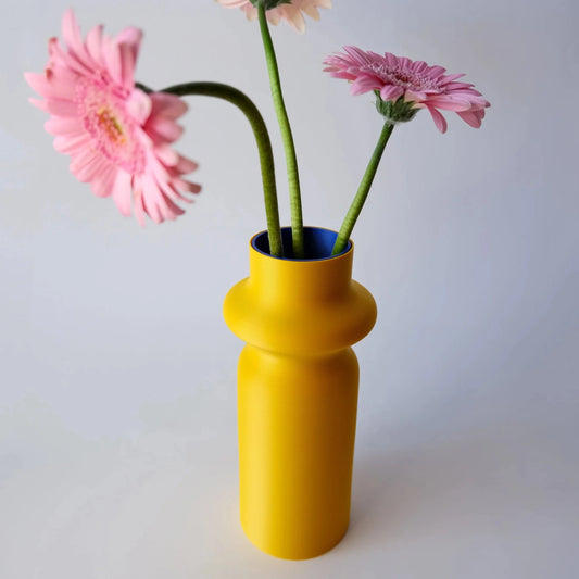 Vase Totem jaune/bleu - Quito